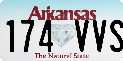 AR license plate 174VVS