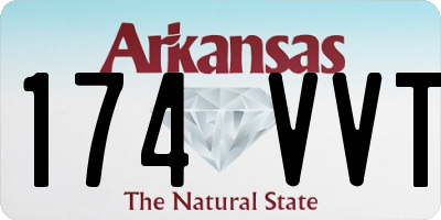 AR license plate 174VVT