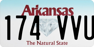 AR license plate 174VVU