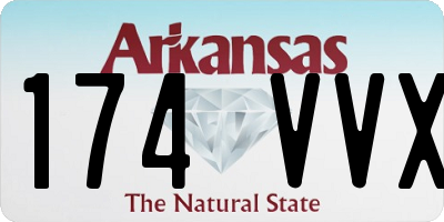 AR license plate 174VVX