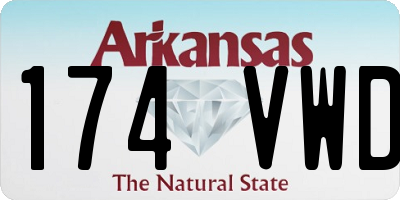 AR license plate 174VWD