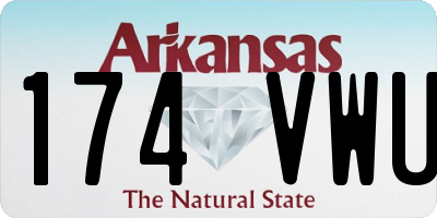 AR license plate 174VWU