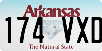 AR license plate 174VXD
