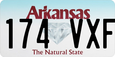 AR license plate 174VXF