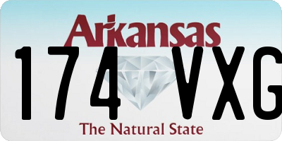 AR license plate 174VXG