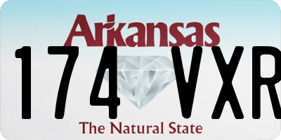 AR license plate 174VXR