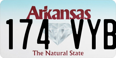 AR license plate 174VYB