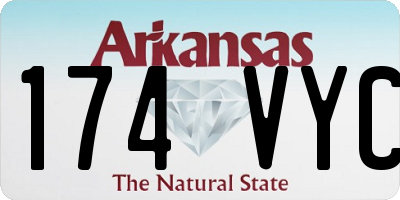 AR license plate 174VYC
