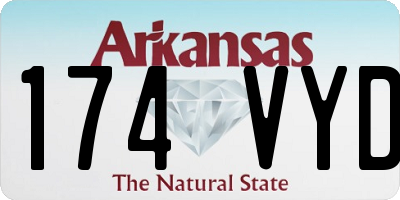AR license plate 174VYD