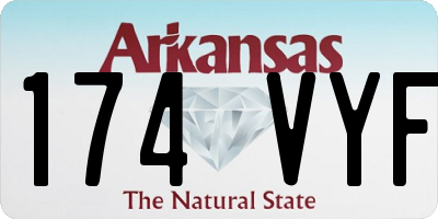 AR license plate 174VYF