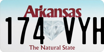 AR license plate 174VYH