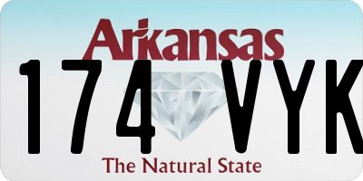 AR license plate 174VYK