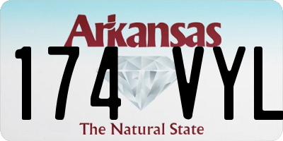 AR license plate 174VYL