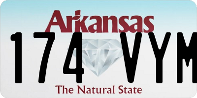 AR license plate 174VYM