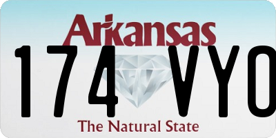 AR license plate 174VYO