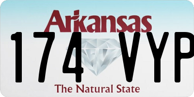 AR license plate 174VYP