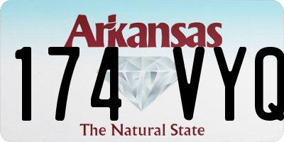 AR license plate 174VYQ