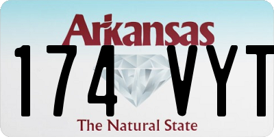 AR license plate 174VYT