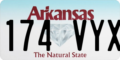 AR license plate 174VYX