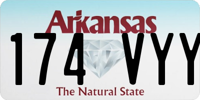 AR license plate 174VYY