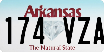 AR license plate 174VZA
