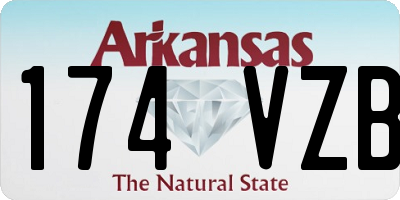 AR license plate 174VZB