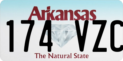 AR license plate 174VZC