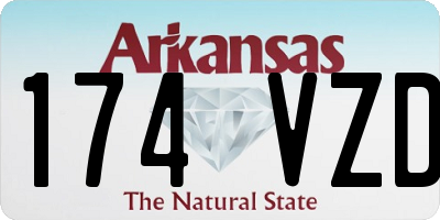 AR license plate 174VZD