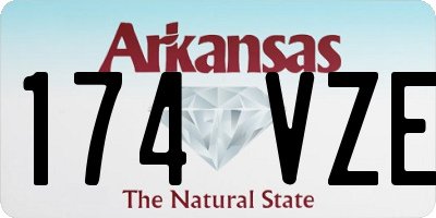 AR license plate 174VZE