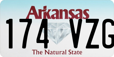 AR license plate 174VZG