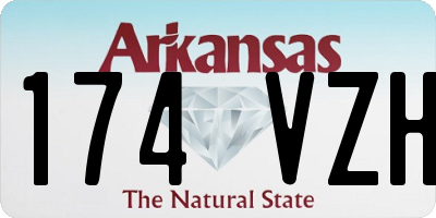 AR license plate 174VZH