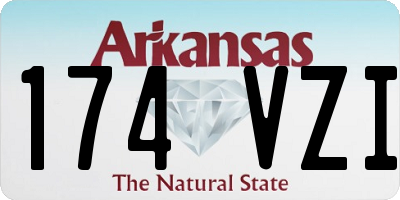 AR license plate 174VZI
