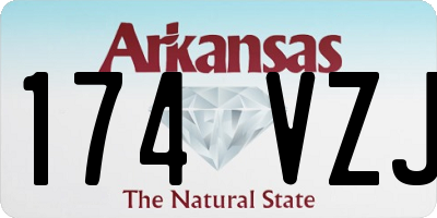 AR license plate 174VZJ