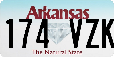 AR license plate 174VZK