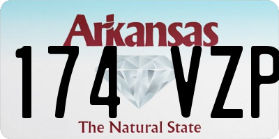 AR license plate 174VZP