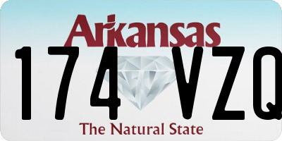 AR license plate 174VZQ