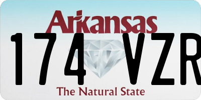 AR license plate 174VZR