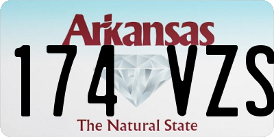 AR license plate 174VZS