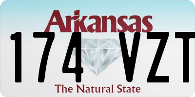 AR license plate 174VZT