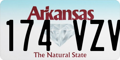 AR license plate 174VZV