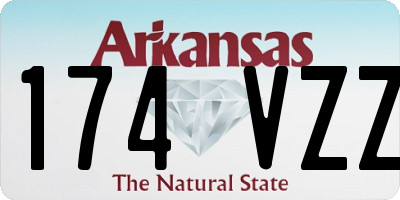 AR license plate 174VZZ