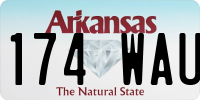 AR license plate 174WAU