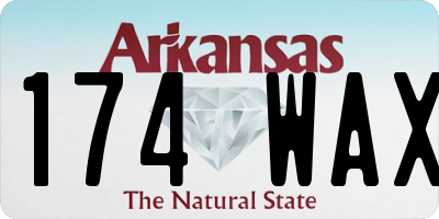 AR license plate 174WAX