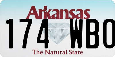 AR license plate 174WBO