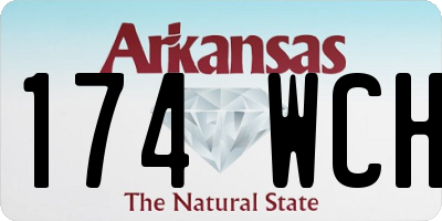 AR license plate 174WCH