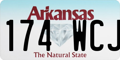 AR license plate 174WCJ