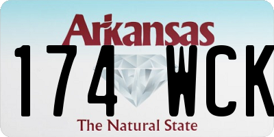 AR license plate 174WCK