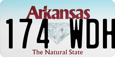 AR license plate 174WDH