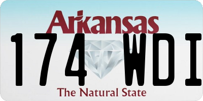 AR license plate 174WDI