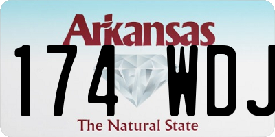 AR license plate 174WDJ